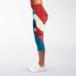 American Statue of Liberty Print Women's Capri Leggings