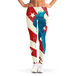 American Statue of Liberty Print Women's Leggings