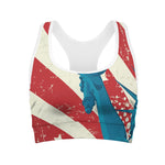 American Statue of Liberty Print Women's Sports Bra