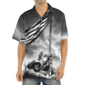 American War Memorial Print Aloha Shirt