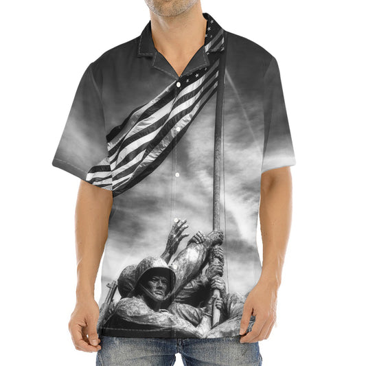 American War Memorial Print Aloha Shirt