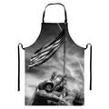 American War Memorial Print Bib Apron With Pocket