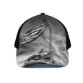 American War Memorial Print Black Mesh Trucker Hat