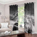 American War Memorial Print Dimout Grommet Curtains