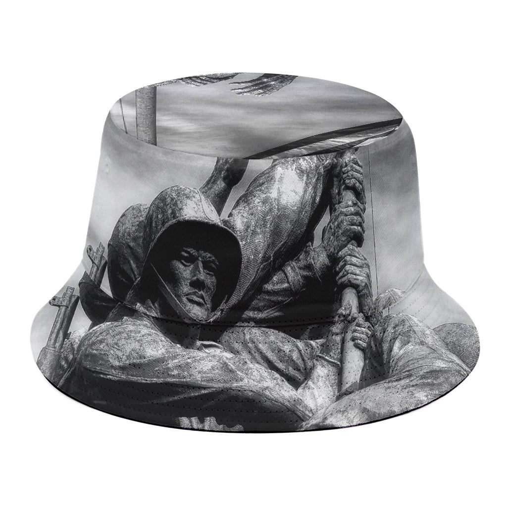 American War Memorial Print Bucket Hat