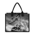 American War Memorial Print Canvas Tote Bag