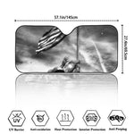 American War Memorial Print Car Windshield Sun Shade