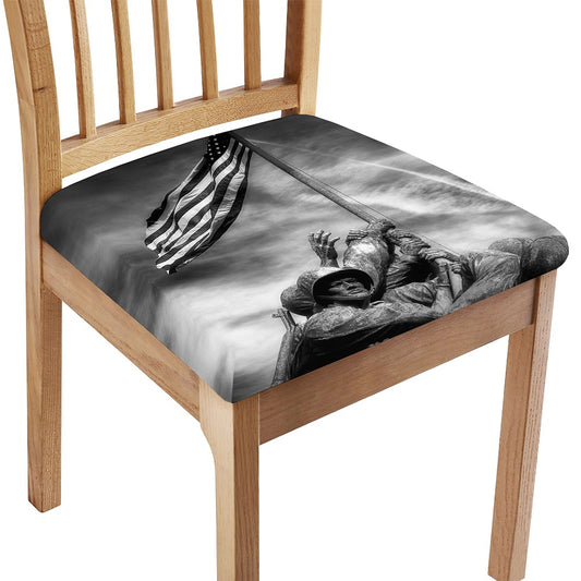 American War Memorial Print Chair Cushion Cover