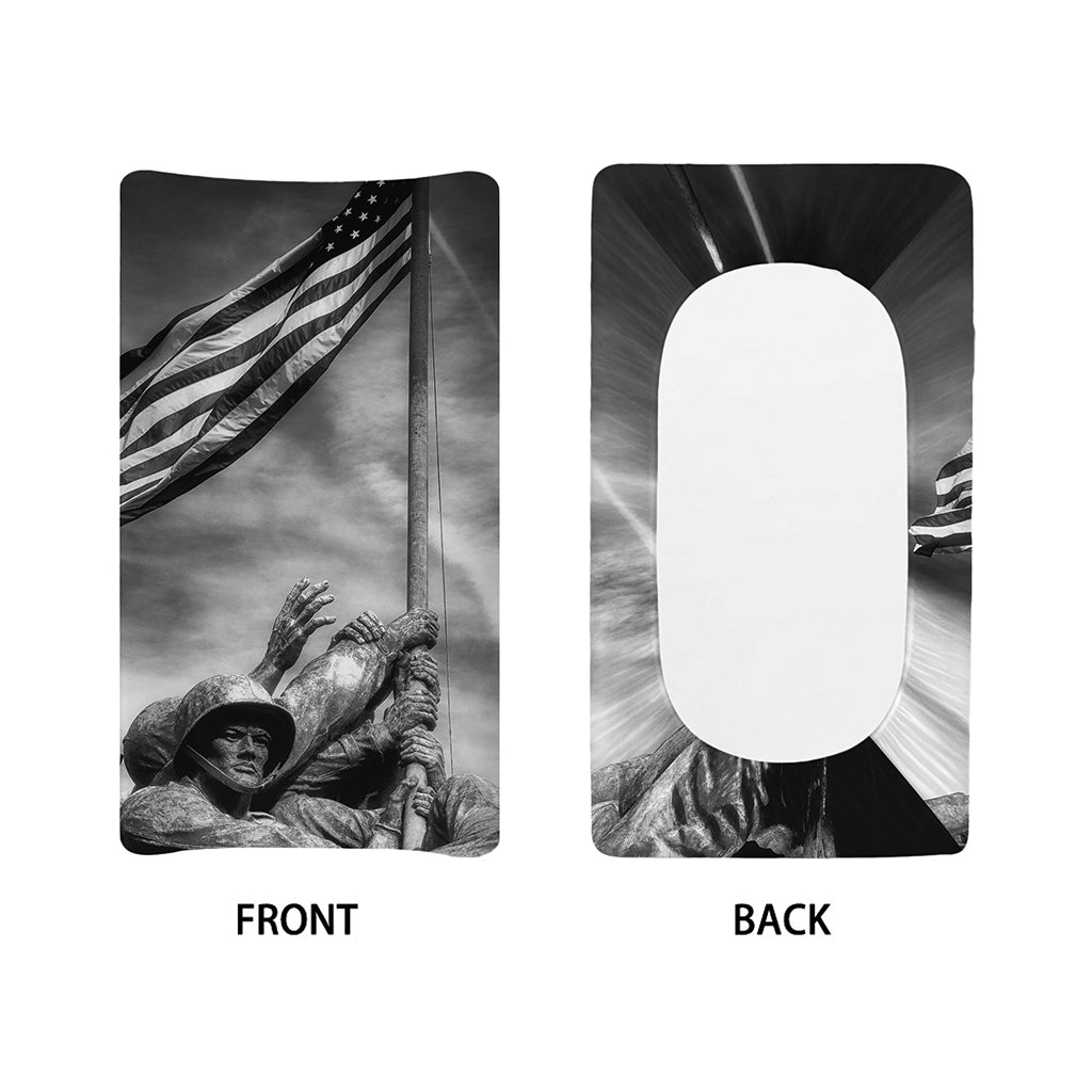 American War Memorial Print Changing Pad Cover