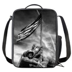 American War Memorial Print Crossbody Lunch Bag
