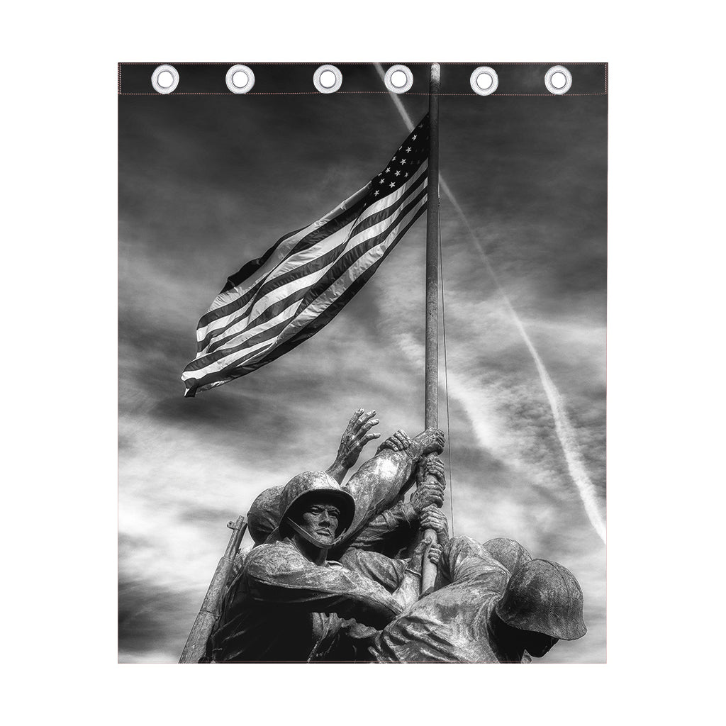 American War Memorial Print Curtain