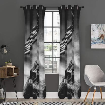 American War Memorial Print Curtain