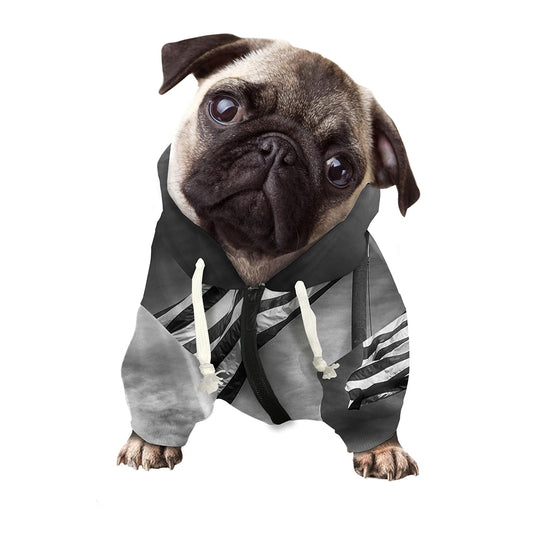 American War Memorial Print Dog Zip Up Hoodie