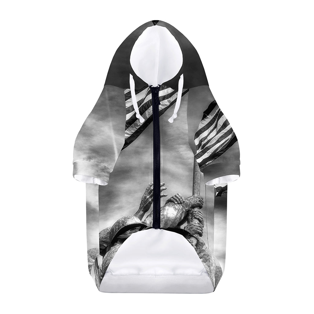American War Memorial Print Dog Zip Up Hoodie