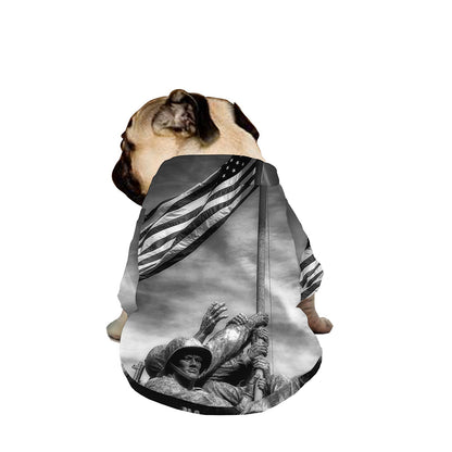 American War Memorial Print Dog Zip Up Jacket