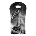 American War Memorial Print Double Neoprene Wine Tote