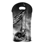 American War Memorial Print Double Neoprene Wine Tote