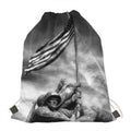 American War Memorial Print Drawstring Bag