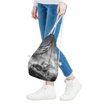 American War Memorial Print Drawstring Bag