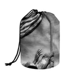 American War Memorial Print Drawstring Makeup Bag