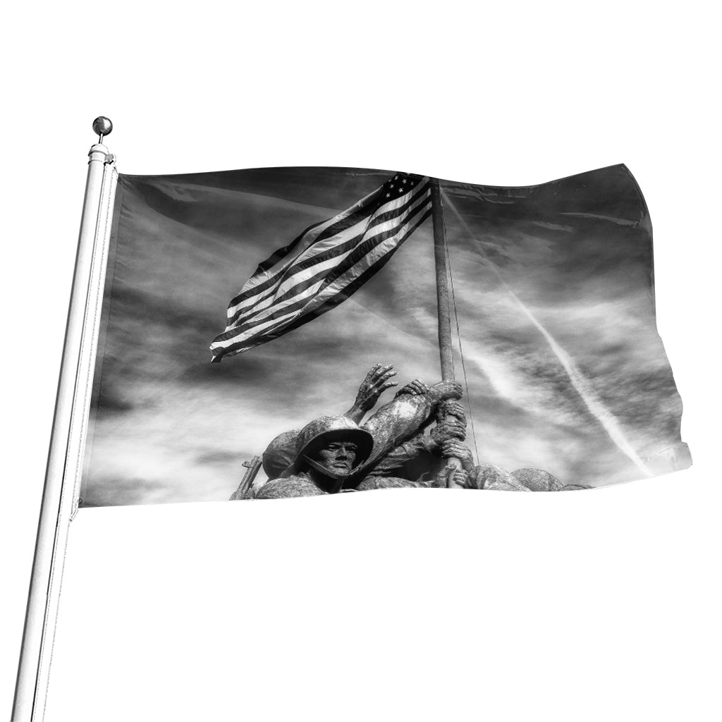 American War Memorial Print Flag