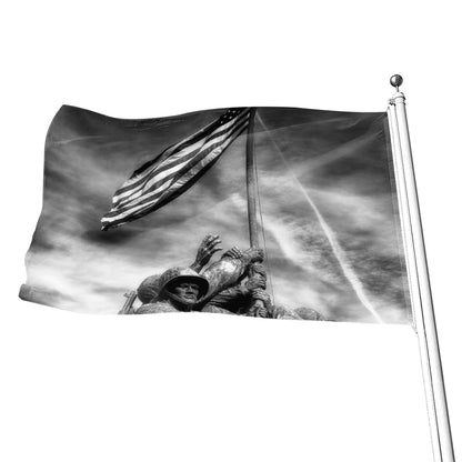 American War Memorial Print Flag