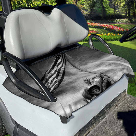 American War Memorial Print Golf Cart Seat Cover