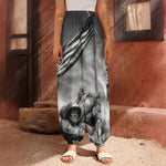American War Memorial Print Harem Pants