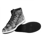 American War Memorial Print High Top Leather Sneakers