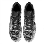 American War Memorial Print High Top Leather Sneakers