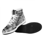 American War Memorial Print High Top Leather Sneakers