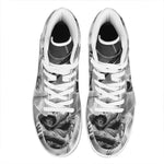 American War Memorial Print High Top Leather Sneakers