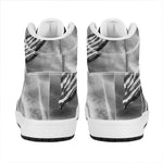American War Memorial Print High Top Leather Sneakers