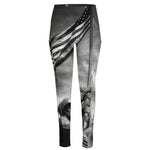 American War Memorial Print High-Waisted Pocket Leggings