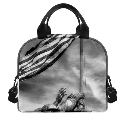 American War Memorial Print Insulated Lunch Bag