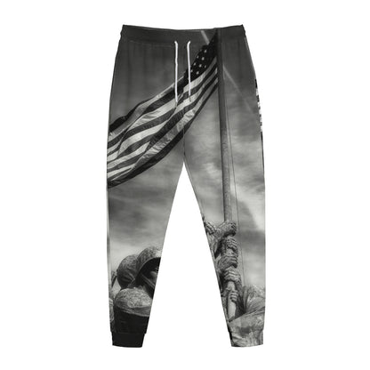 American War Memorial Print Jogger Pants