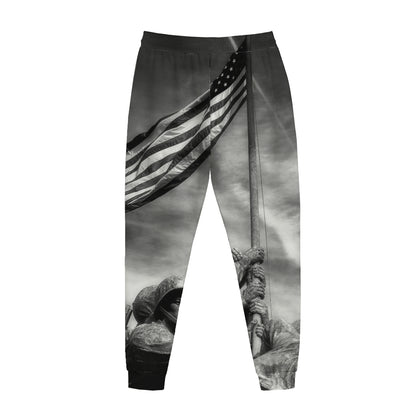 American War Memorial Print Jogger Pants