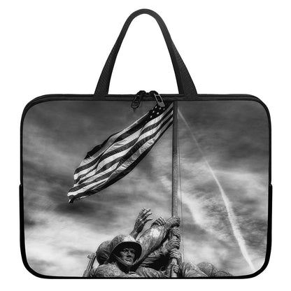 American War Memorial Print Laptop Sleeve With Handle