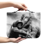 American War Memorial Print Leather Bible Cover