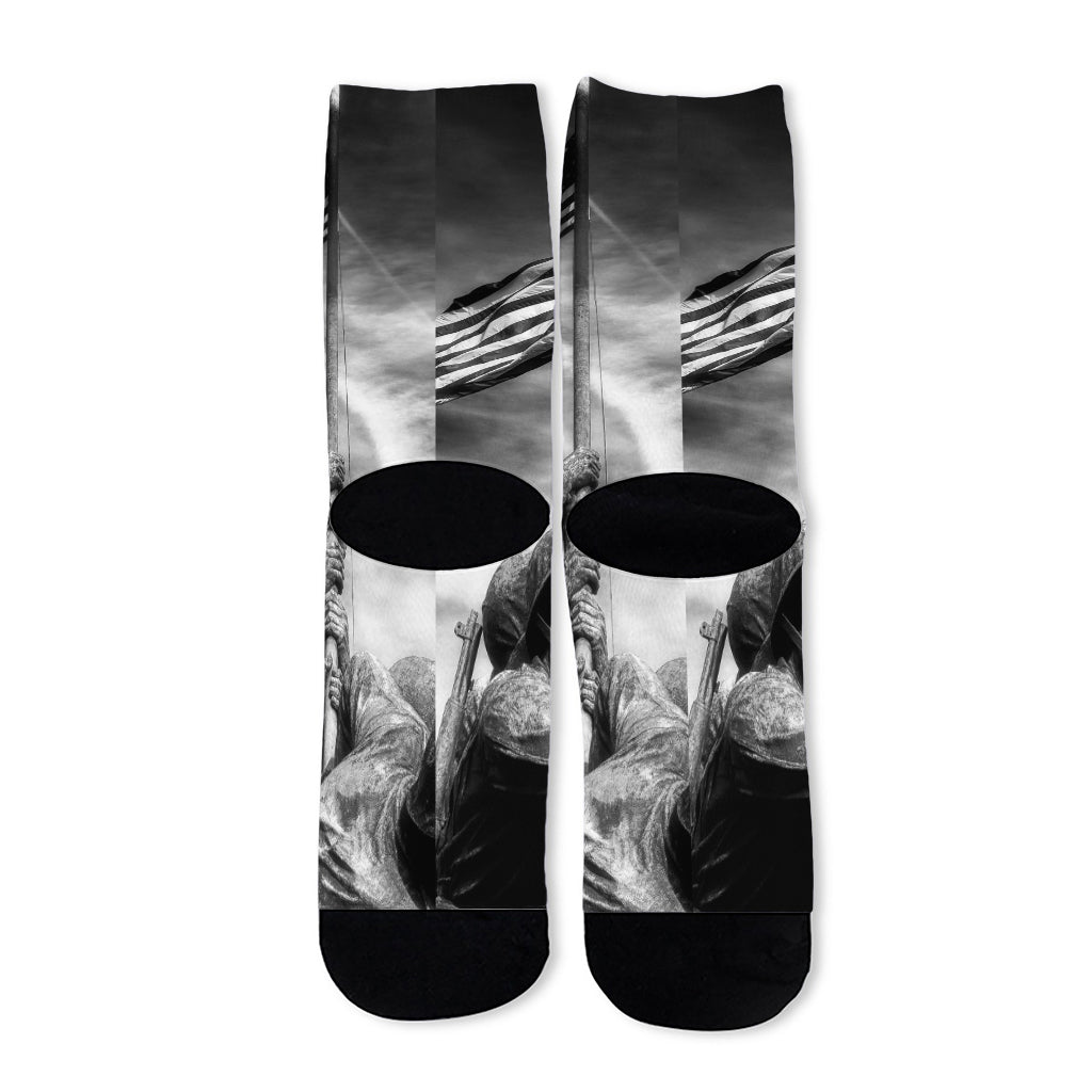American War Memorial Print Long Socks