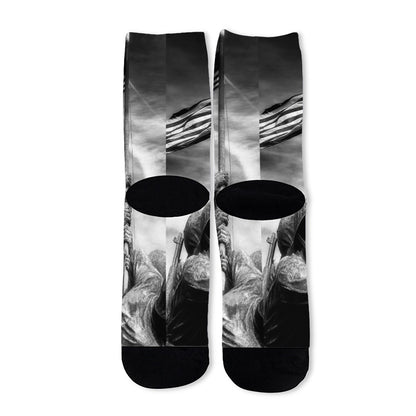 American War Memorial Print Long Socks