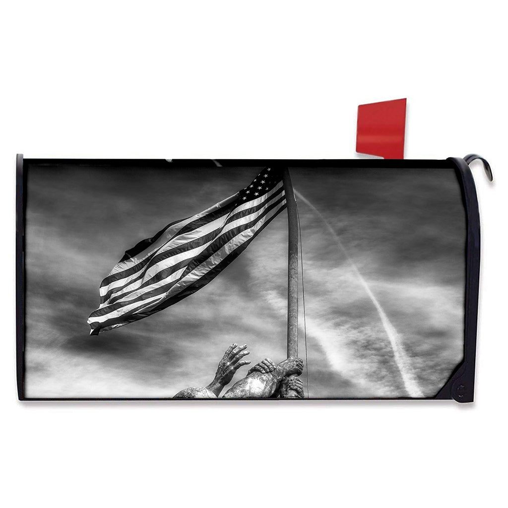 American War Memorial Print Mailbox Cover