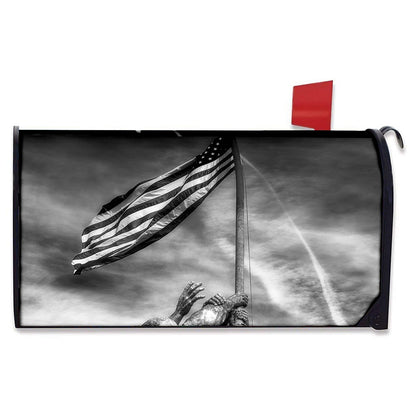 American War Memorial Print Mailbox Cover