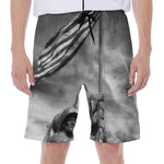 American War Memorial Print Men's Beach Shorts