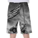 American War Memorial Print Men's Beach Shorts