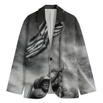 American War Memorial Print Men's Blazer