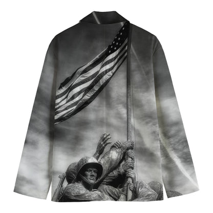 American War Memorial Print Men's Blazer