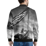 American War Memorial Print Men's Bomber Jacket