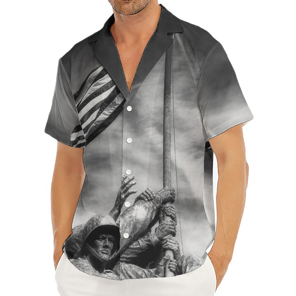 American War Memorial Print Men's Deep V-Neck Shirt