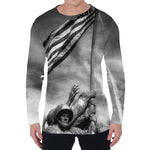 American War Memorial Print Men's Long Sleeve T-Shirt